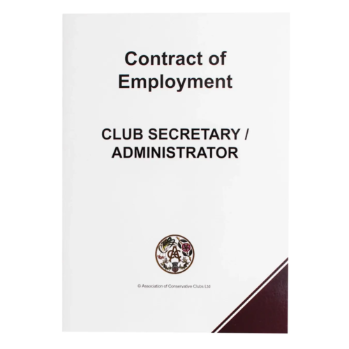 Appointment of Club Secretary / Administrator – Contract Pack – 2 Copies