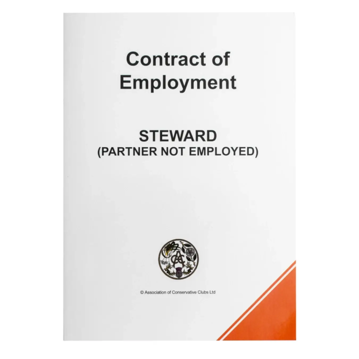Appointment of Steward or Stewardess alone – Contract Pack – 2 Copies