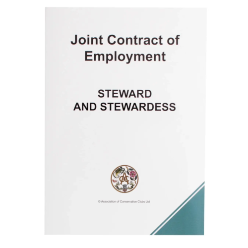 Joint Contract of Employment for Steward and Stewardess – Contract Pack – 2 Copies