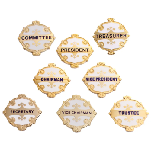 Range of committee badges