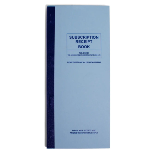 Subscription Receipt Book